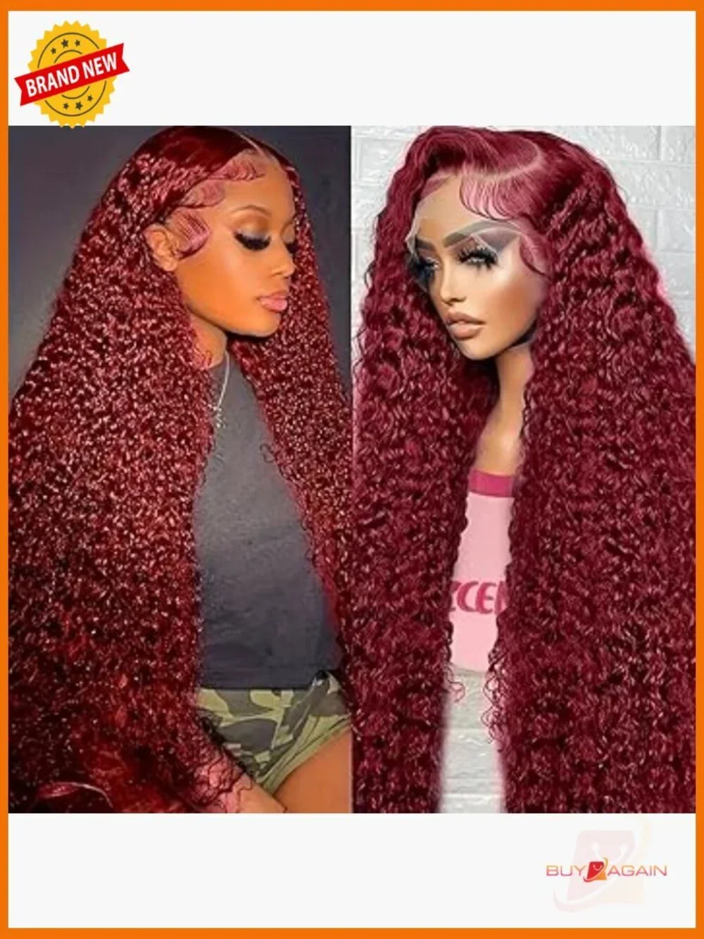 250 Density 30 Inch Deep Wave Lace Front Wig Human Hair Pre Plucked